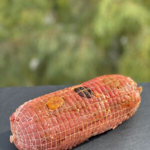 Pork roll with sweet festive filling